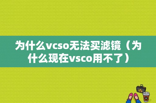 为什么vcso无法买滤镜（为什么现在vsco用不了）