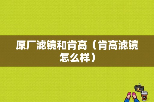 原厂滤镜和肯高（肯高滤镜怎么样）