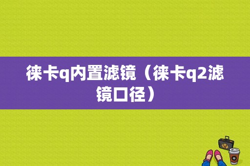 徕卡q内置滤镜（徕卡q2滤镜口径）