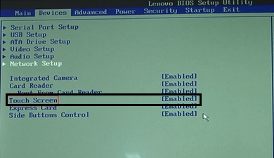 bios设备触摸屏（bios禁用触摸屏）