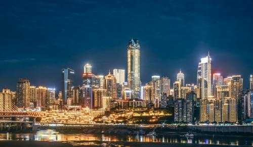 重庆夜景画面构图分析（俯瞰整个重庆夜景）