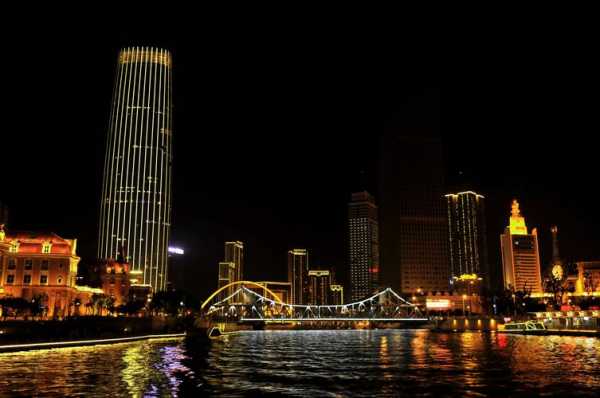 天津海河夜景美的句子（描写天津海河夜景的诗）