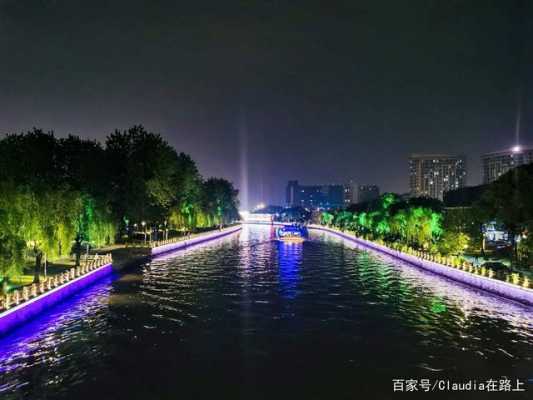 运河边夜景感慨的句子（描写运河夜景的句子）