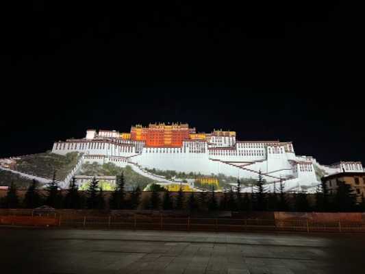 布达拉宫高清夜景图片大全（布达拉宫广场夜景视频）