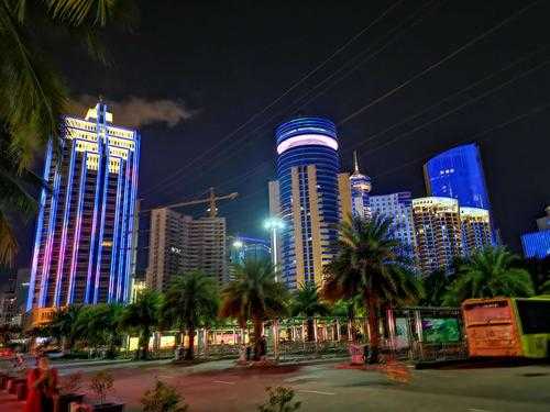 海口夜景图片（海口风景图片真实照片）