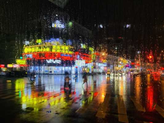 然后拍夜景下雨的（下雨夜景怎么拍）