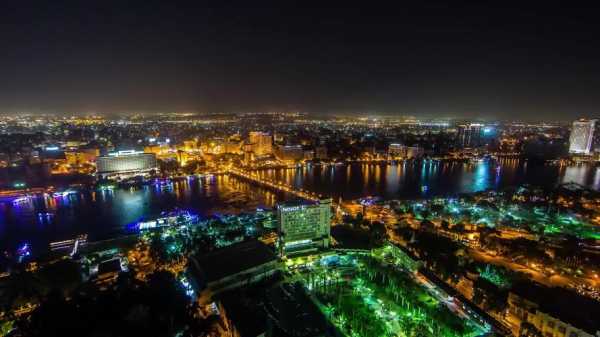 埃及航拍夜景（埃及实拍）