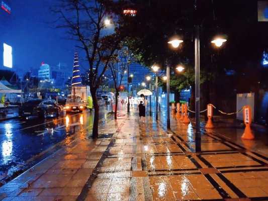 雨天街道夜景图片（雨天夜景 街道）