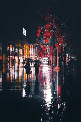 东京雨天夜景（东京雨天壁纸）